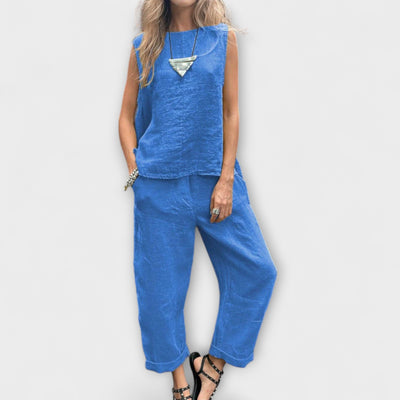 Jennifer - EntspanntesBaumwolle-Leinen Outfit