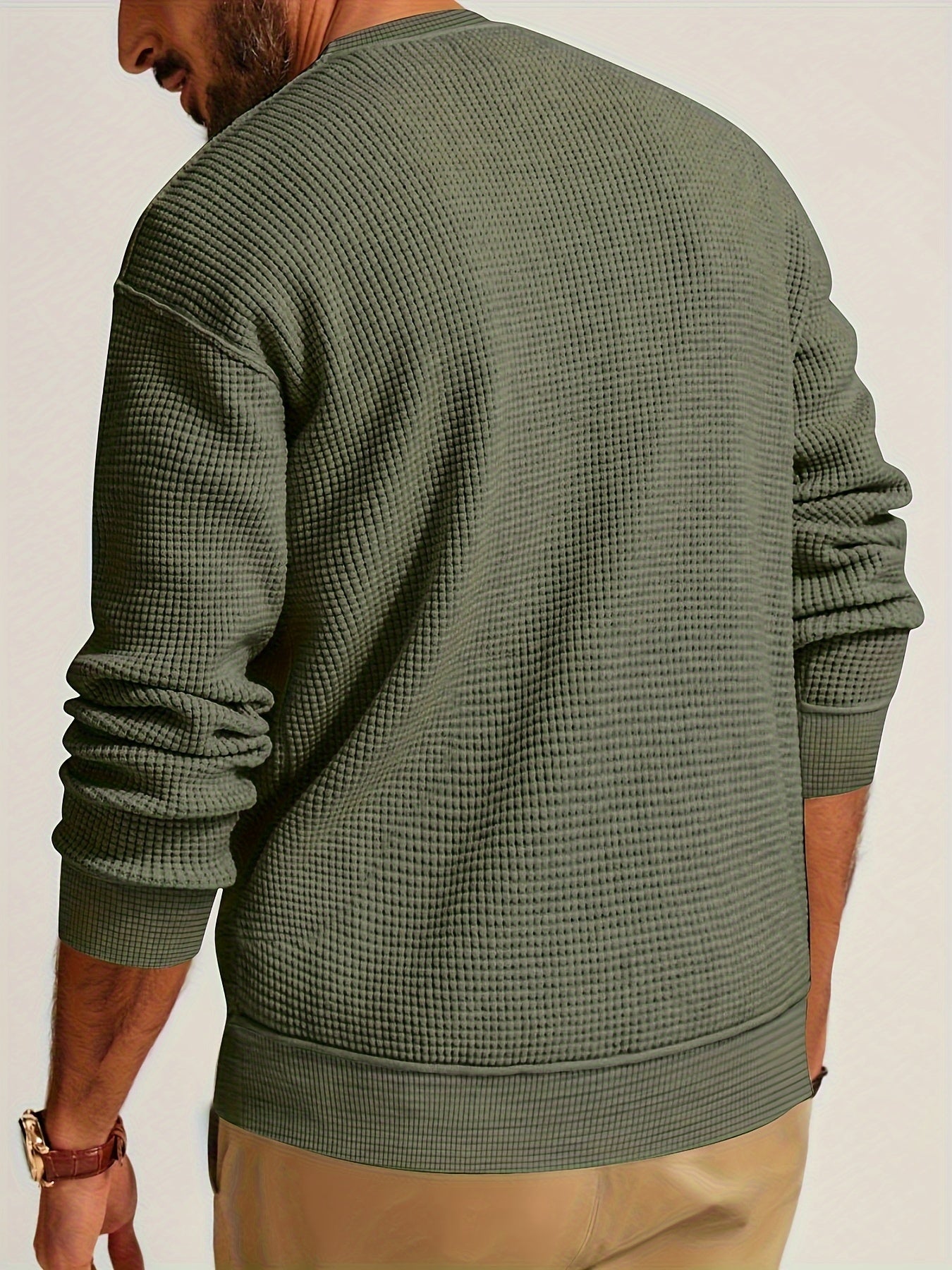 Renaud – Langärmliges Hemd mit Waffelmuster