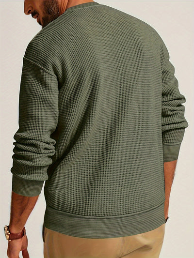 Renaud – Langärmliges Hemd mit Waffelmuster