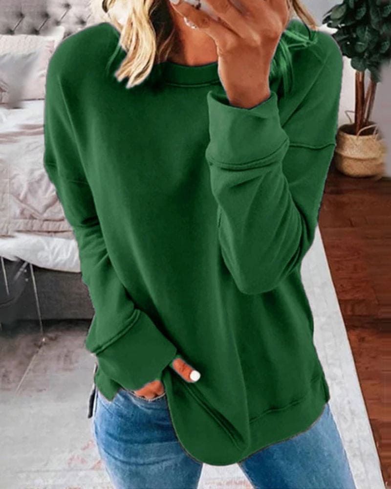 Elizabeth - Müheloser Stil mit einfarbigem Pullover