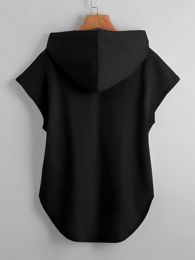 Matthias – Lässiges Kapuzen-T-Hemd Mit Asymmetrischem Saum