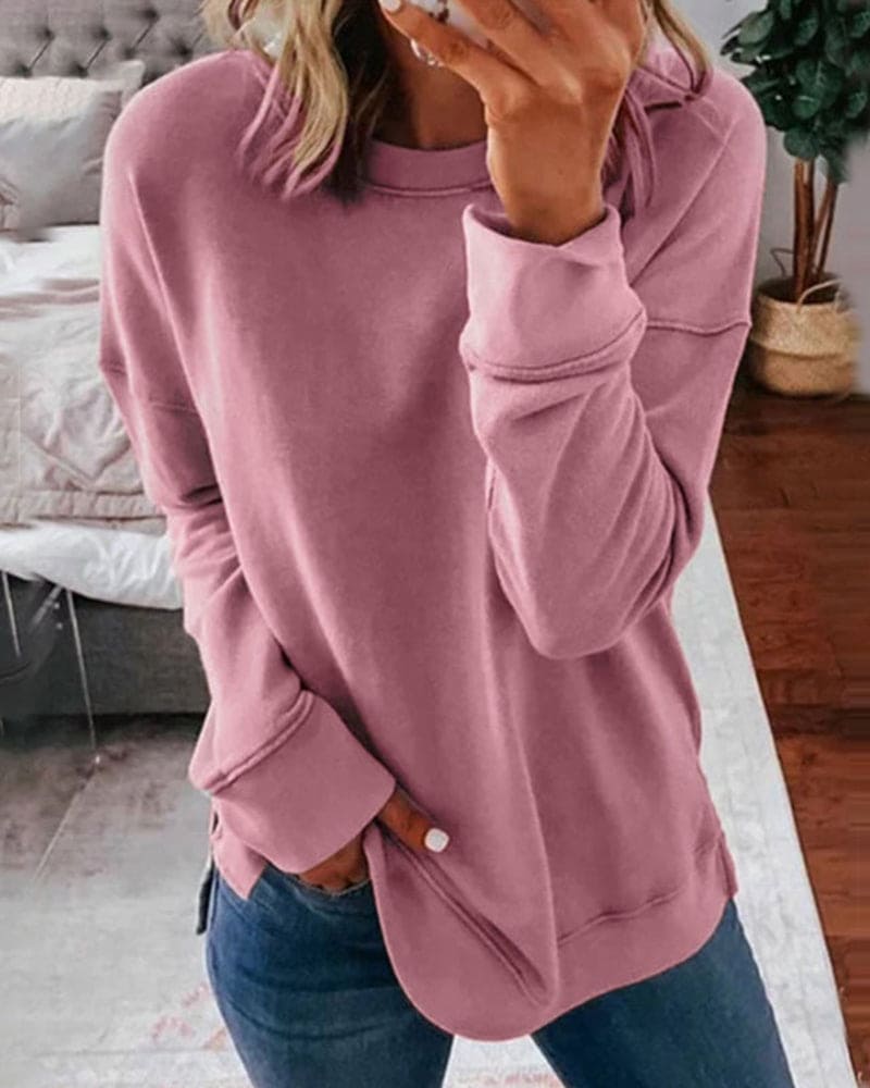 Elizabeth - Müheloser Stil mit einfarbigem Pullover