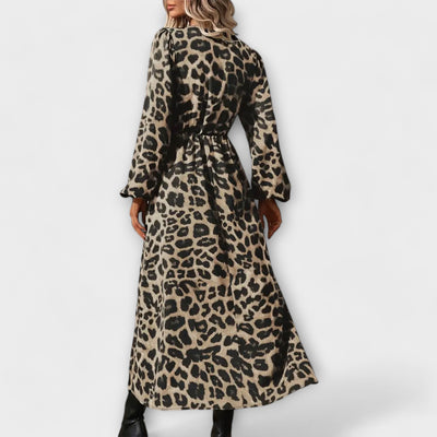 Natalie - Elegantes Kleid im Leopardenmuster