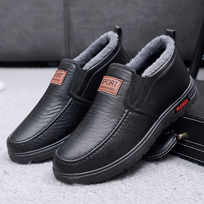 Eryndor | Herren Winter-Slip-On Schuhe Mid-Cut mit Warmfutter