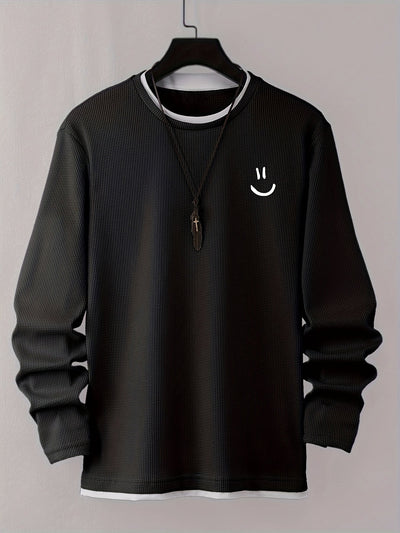 Desmond – Langärmliges Hemd Mit Gesichtsaufdruck