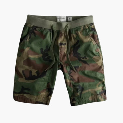 Herren Sommer-Cargoshorts mit Camouflage und Seitentaschen