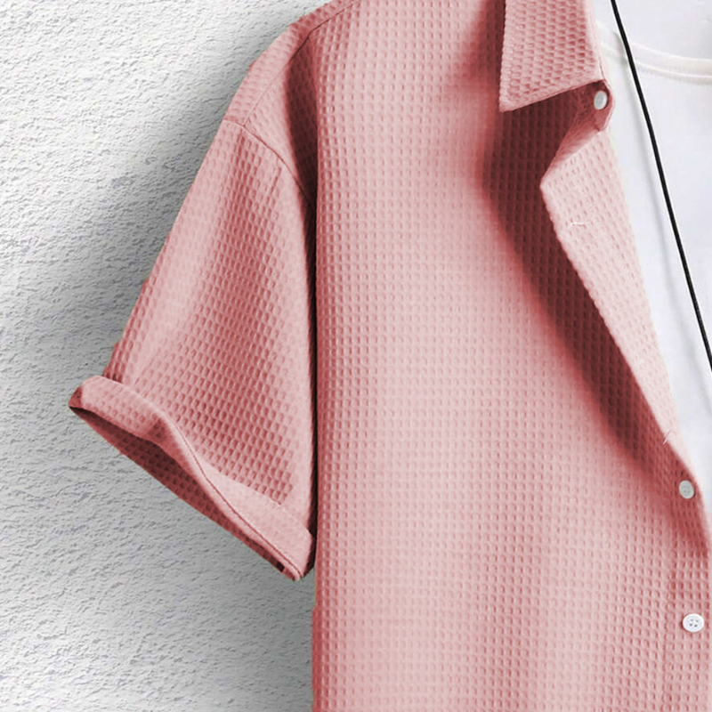 Herren Klassisches Button-up Hemd | Sommerlich