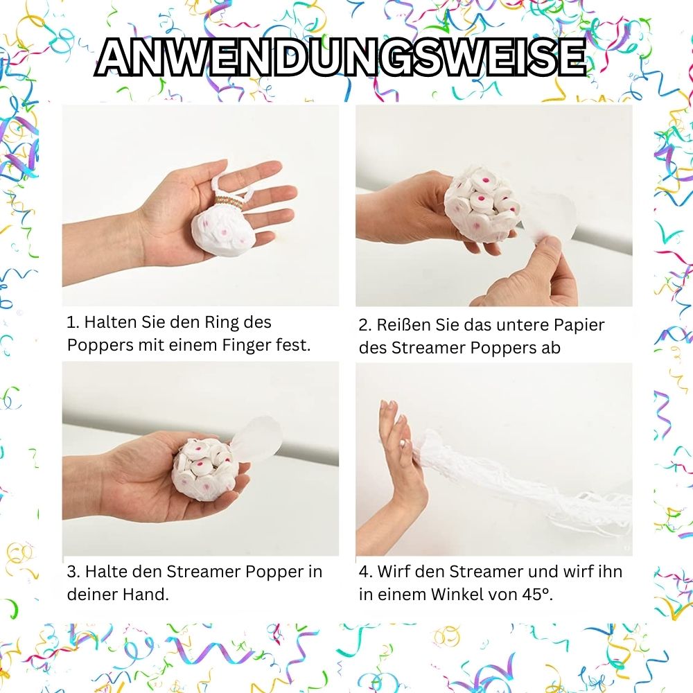 KonfettiSprenger™ Leuchtende Farbexplosion