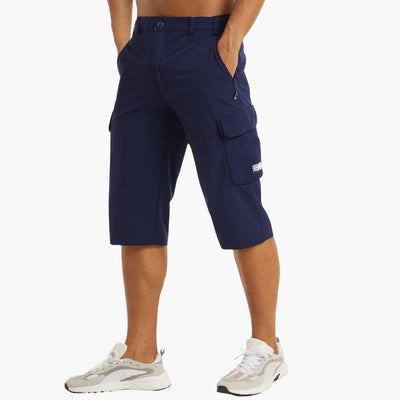 Herren Bermuda Cargo Shorts mit Taschen für Sommer Outdoor