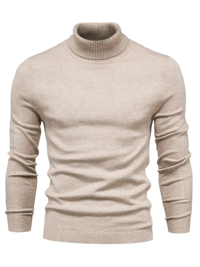 Salome | Herren Pullover Slim Fit Rollkragen, Langarm & Smart Casual