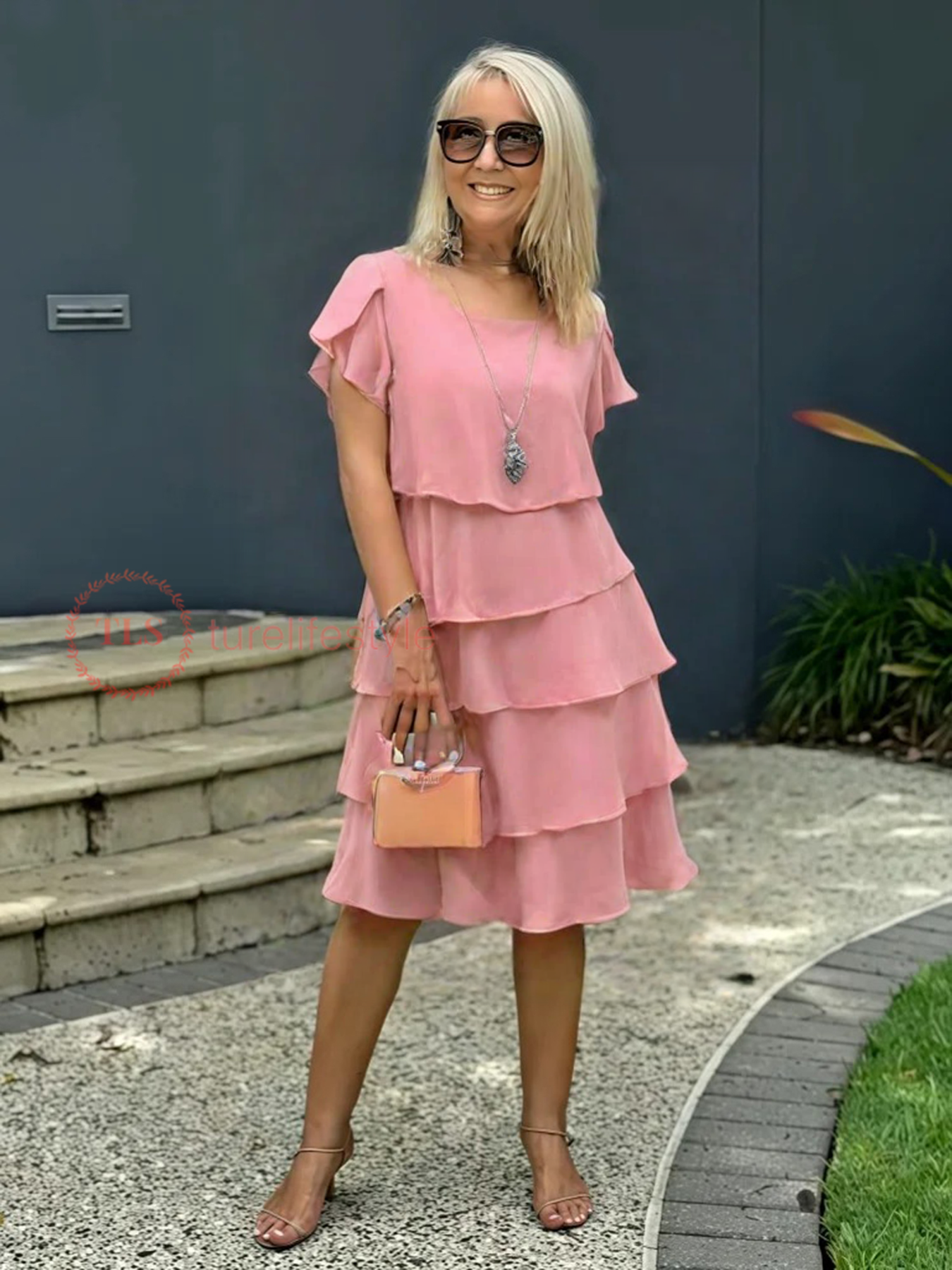 Lucia | Lockeres Chiffonkleid