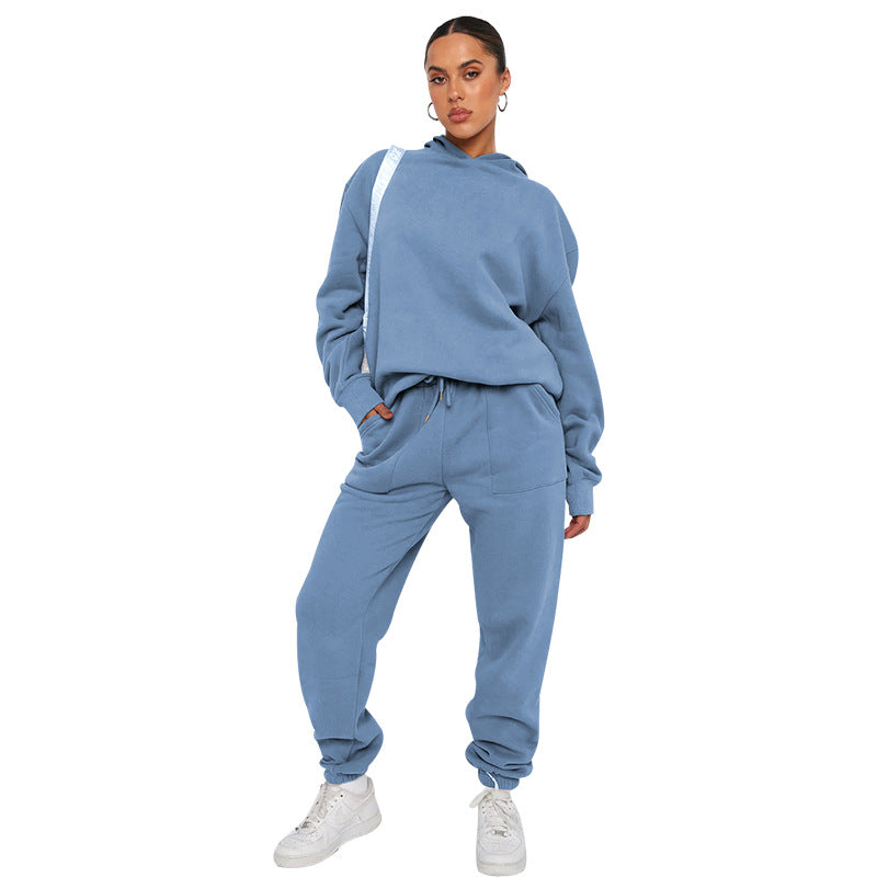 Damen Jogging Set Mit Kapuze Im Lässigen Stil