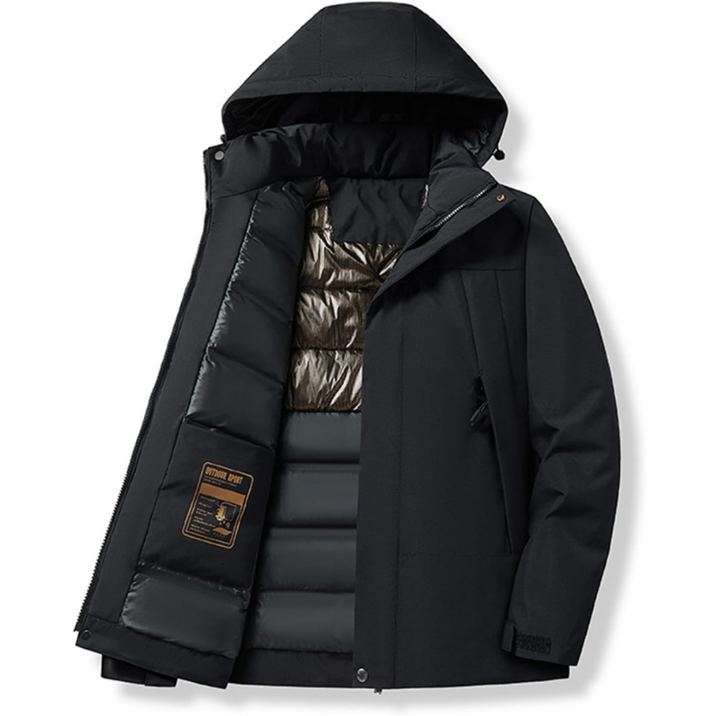 Damen Skijacke | Atmungsaktive Winterjacke mit Kapuze und Taschen