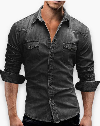 Herren Lässiges Denim Hemd | Zeitlos Elegant