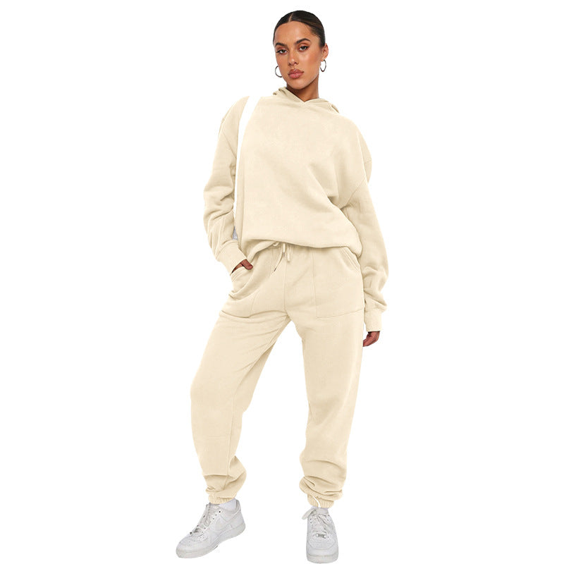 Damen Jogging Set Mit Kapuze Im Lässigen Stil
