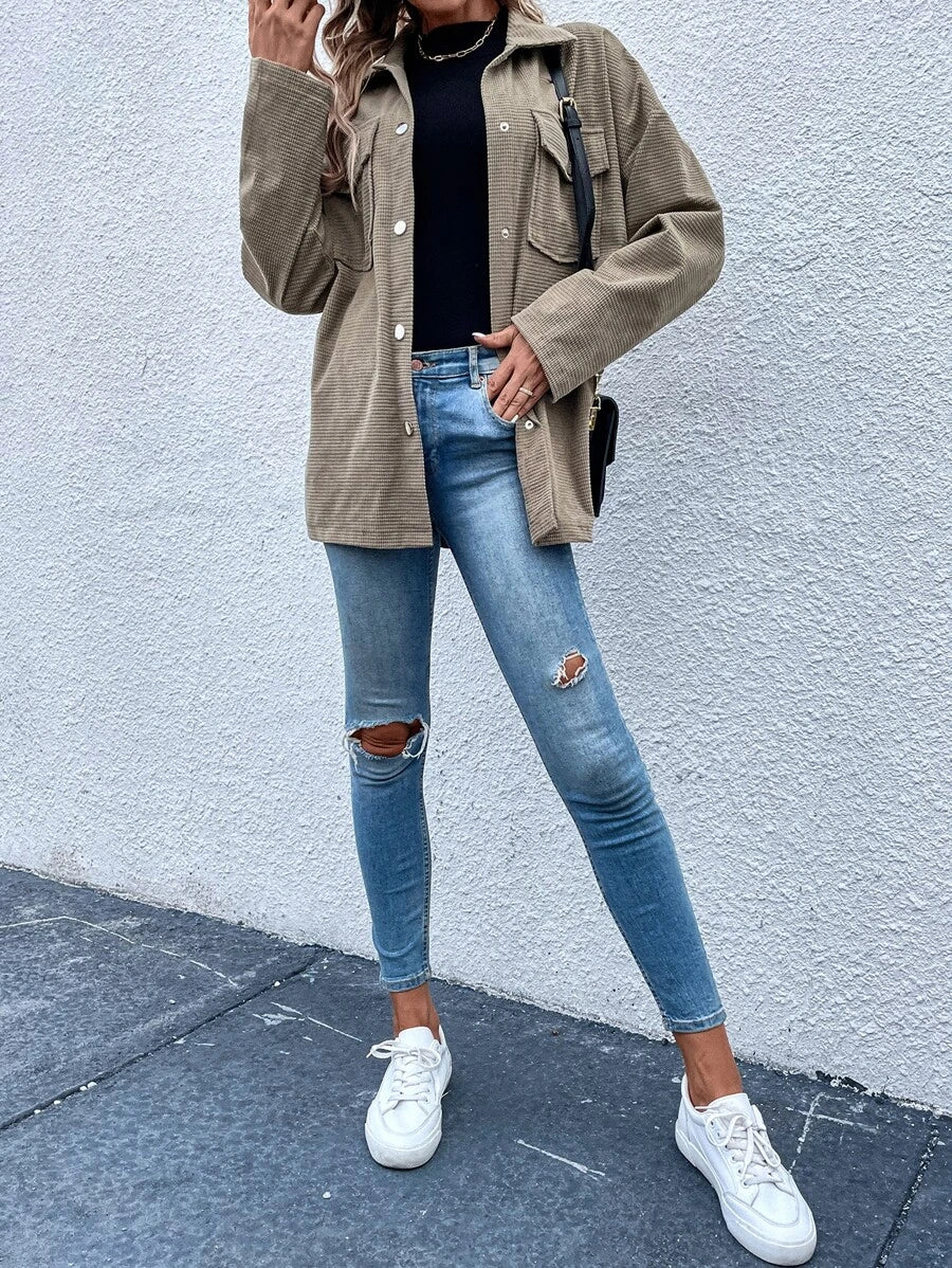 Isoldea | Elegante Bucklecord-Jacke