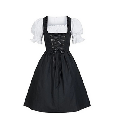 Damen Dirndl Kleid mit modernem Design | Festliches Trachtenkleid in Midilänge