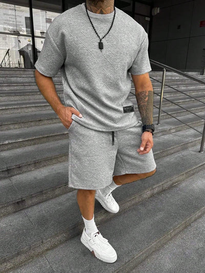 Sahari – Herren-Set mit Oversize-T-Shirt und Shorts