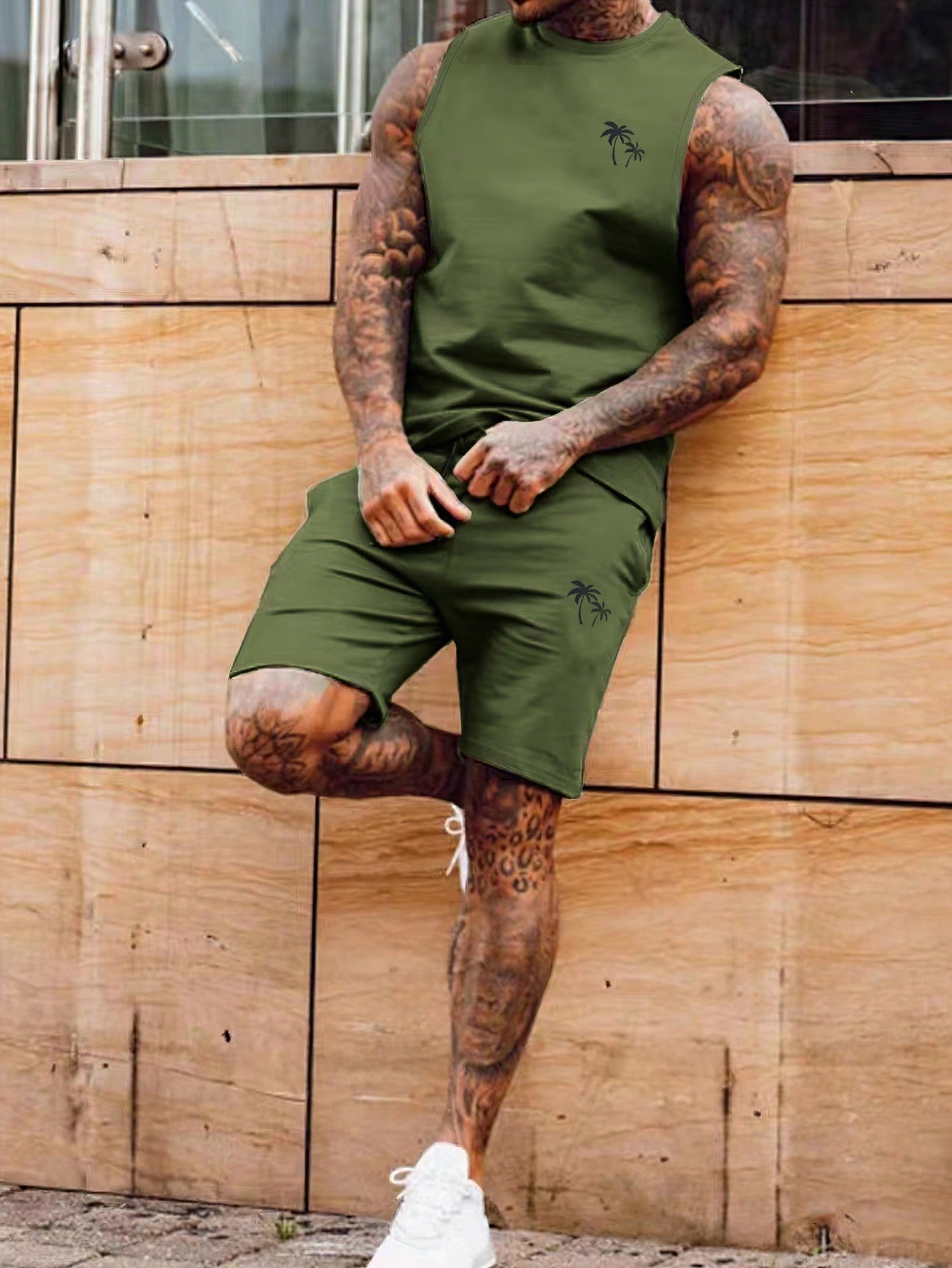 Sahari – Herren-Set mit ärmellosem Top und Shorts