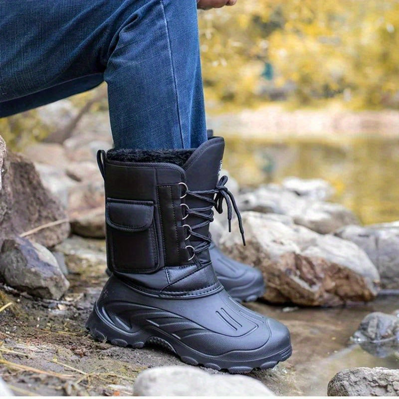 Mavric | Herren Wasserdichte Outdoor-Winterschuhe Hohe Stiefel mit Schnürung & Warmem Innenfutter