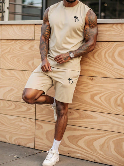 Sahari – Herren-Set mit ärmellosem Top und Shorts