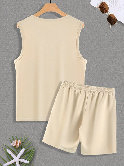 Sahari – Herren-Set mit ärmellosem Top und Shorts