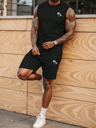 Sahari – Herren-Set mit ärmellosem Top und Shorts