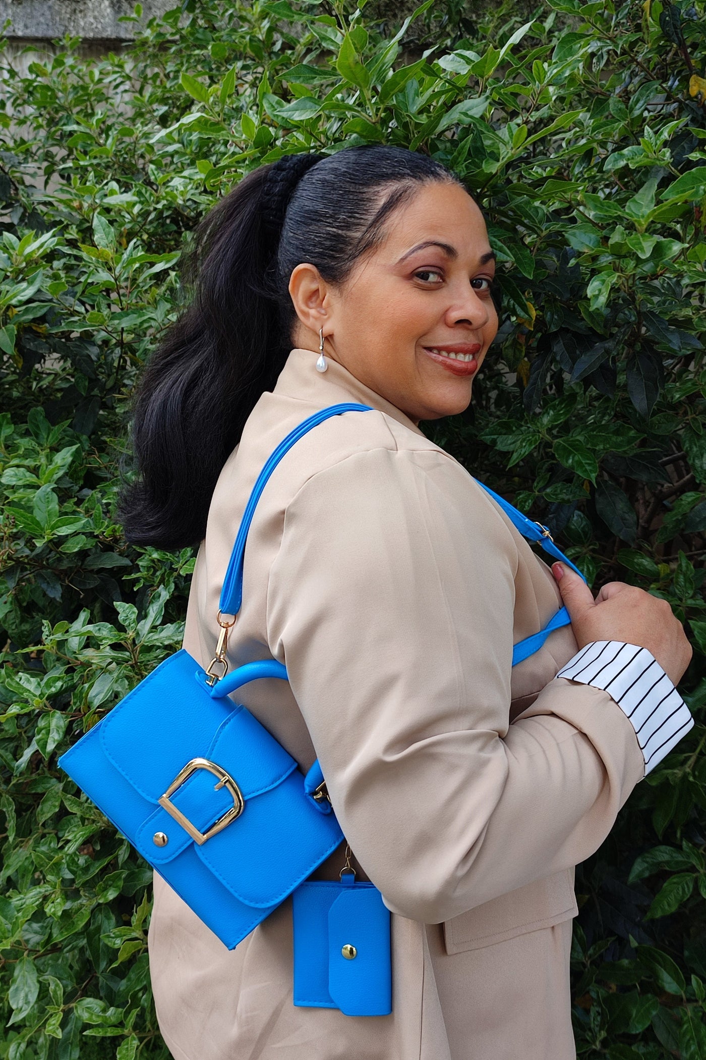 Luxuriöses veganes Leder Handtaschen- & Portemonnaie-Set