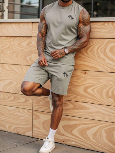 Sahari – Herren-Set mit ärmellosem Top und Shorts