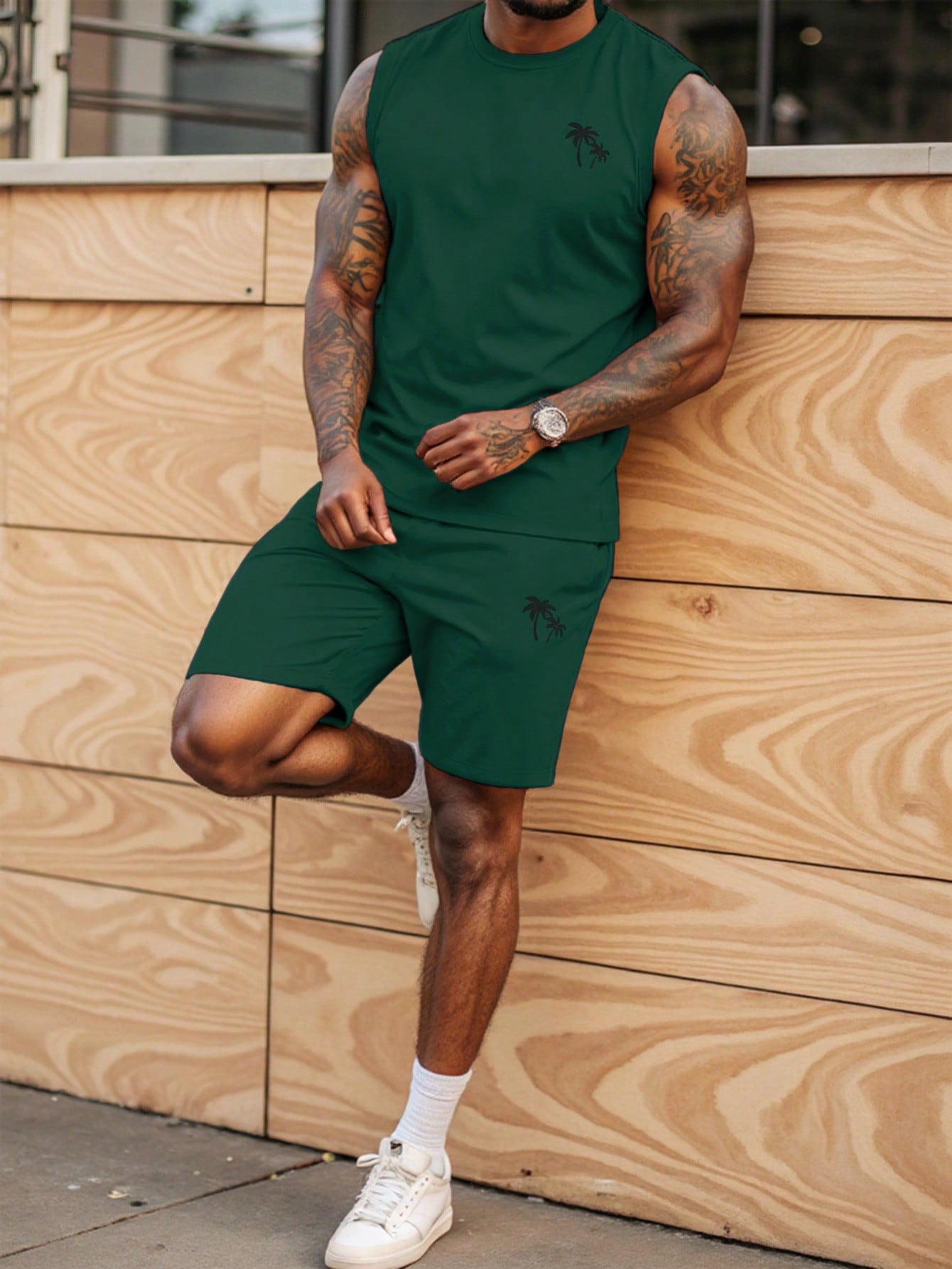 Sahari – Herren-Set mit ärmellosem Top und Shorts