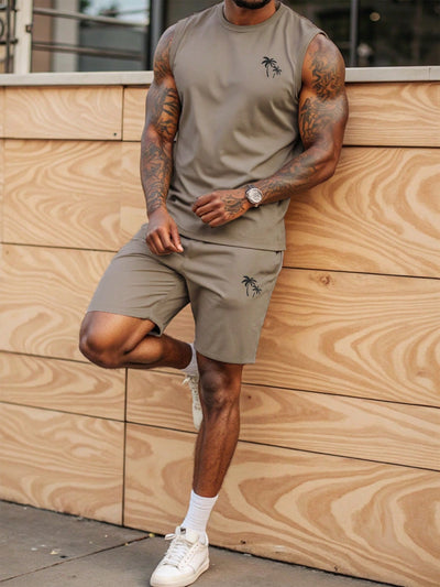 Sahari – Herren-Set mit ärmellosem Top und Shorts