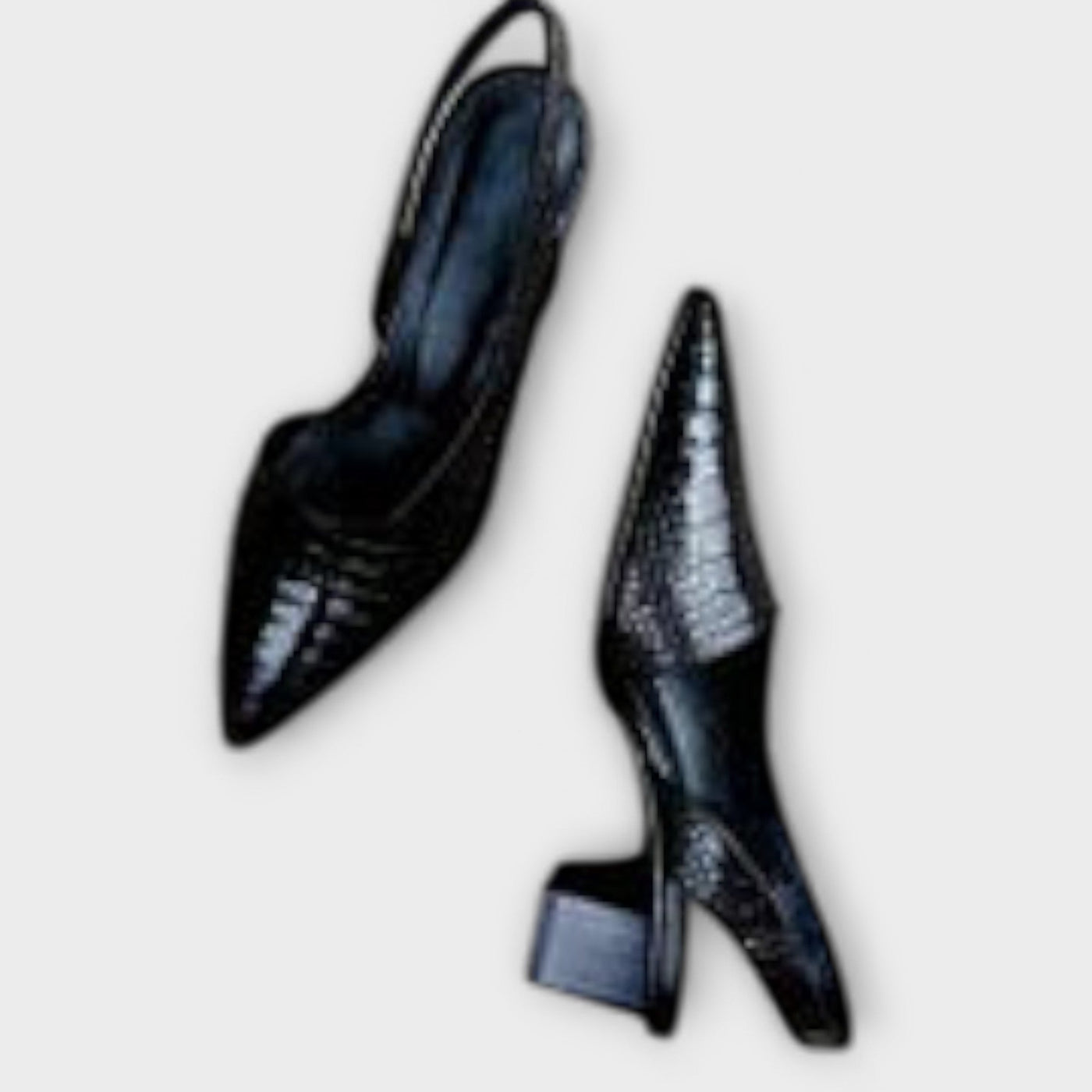 Bethany - Unregelmäßige Slingbacks Klobige Absätze