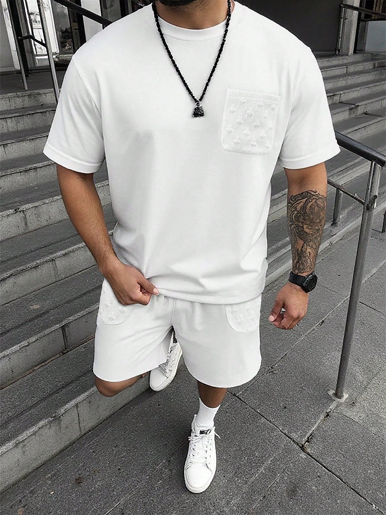 Sahari – Herren-Set mit Oversize-T-Shirt und Shorts
