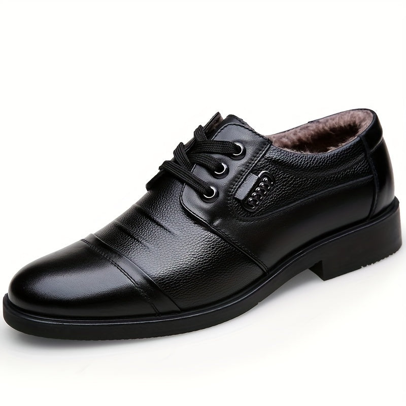 Jovian | Herren Business Winterschuhe mit Schnürung & Warmem Futter