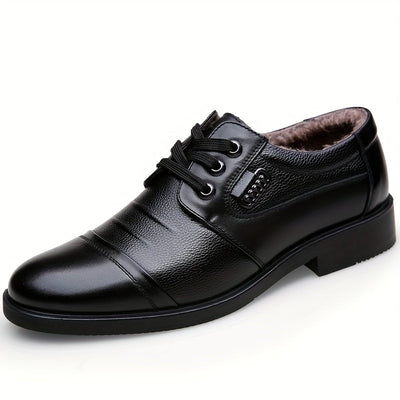 Jovian | Herren Business Winterschuhe mit Schnürung & Warmem Futter