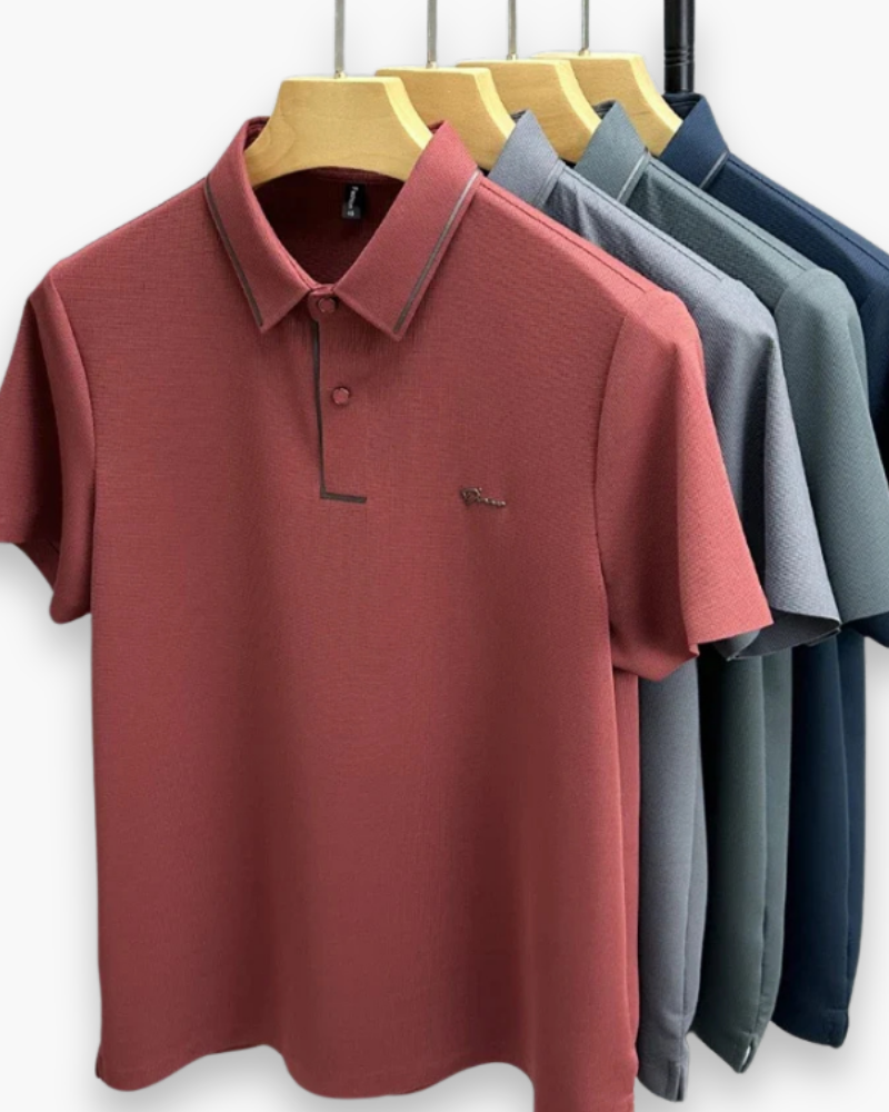 Herren Elegantes Kurzarm Polohemd | Glamouröses Design