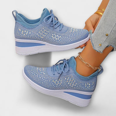 Giselle – Schillernde Orthopädische Sneakers mit Strass
