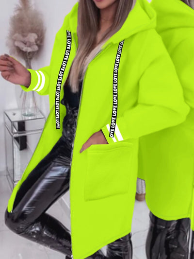 Nicola – Langärmelige Jacke Mit Seitentaschen