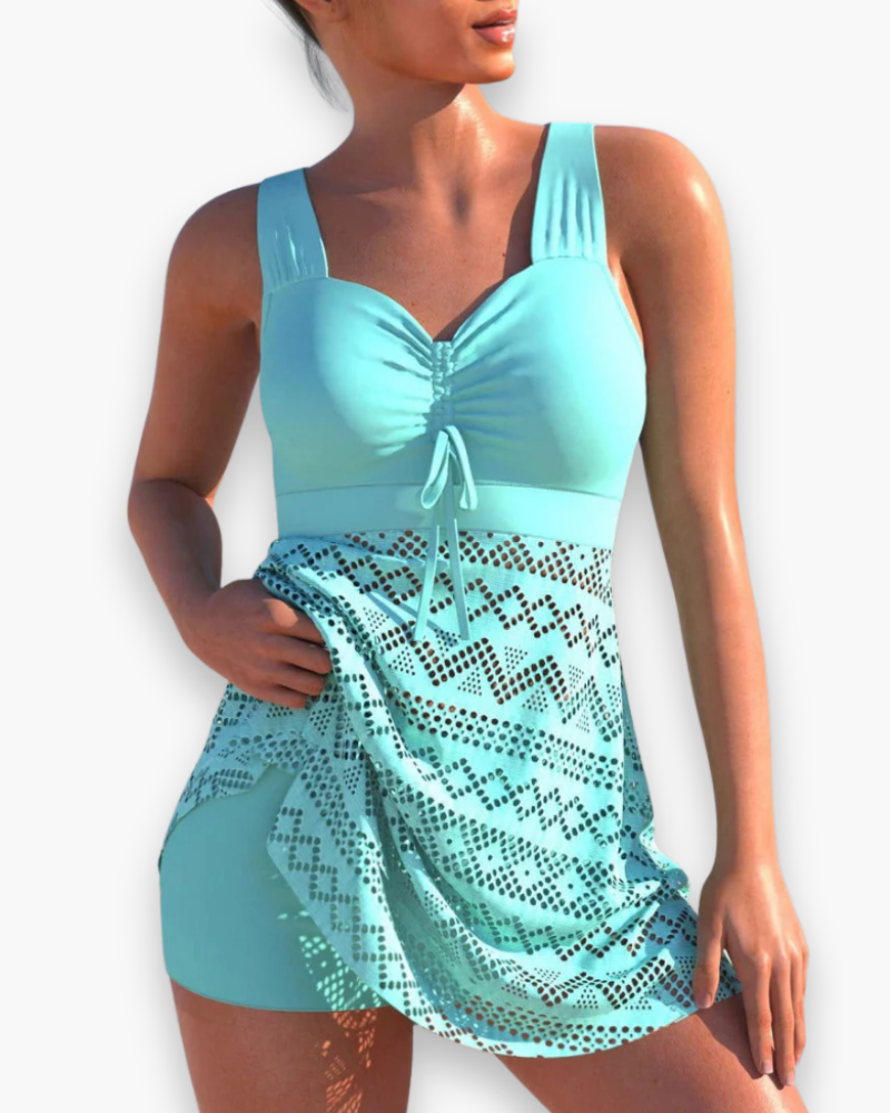 Damen Elegantes Gepolstertes Tankini-Set | Strandmode