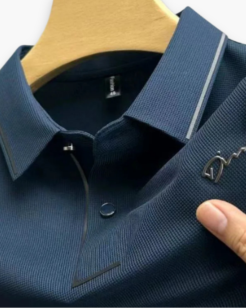 Herren Elegantes Kurzarm Polohemd | Glamouröses Design