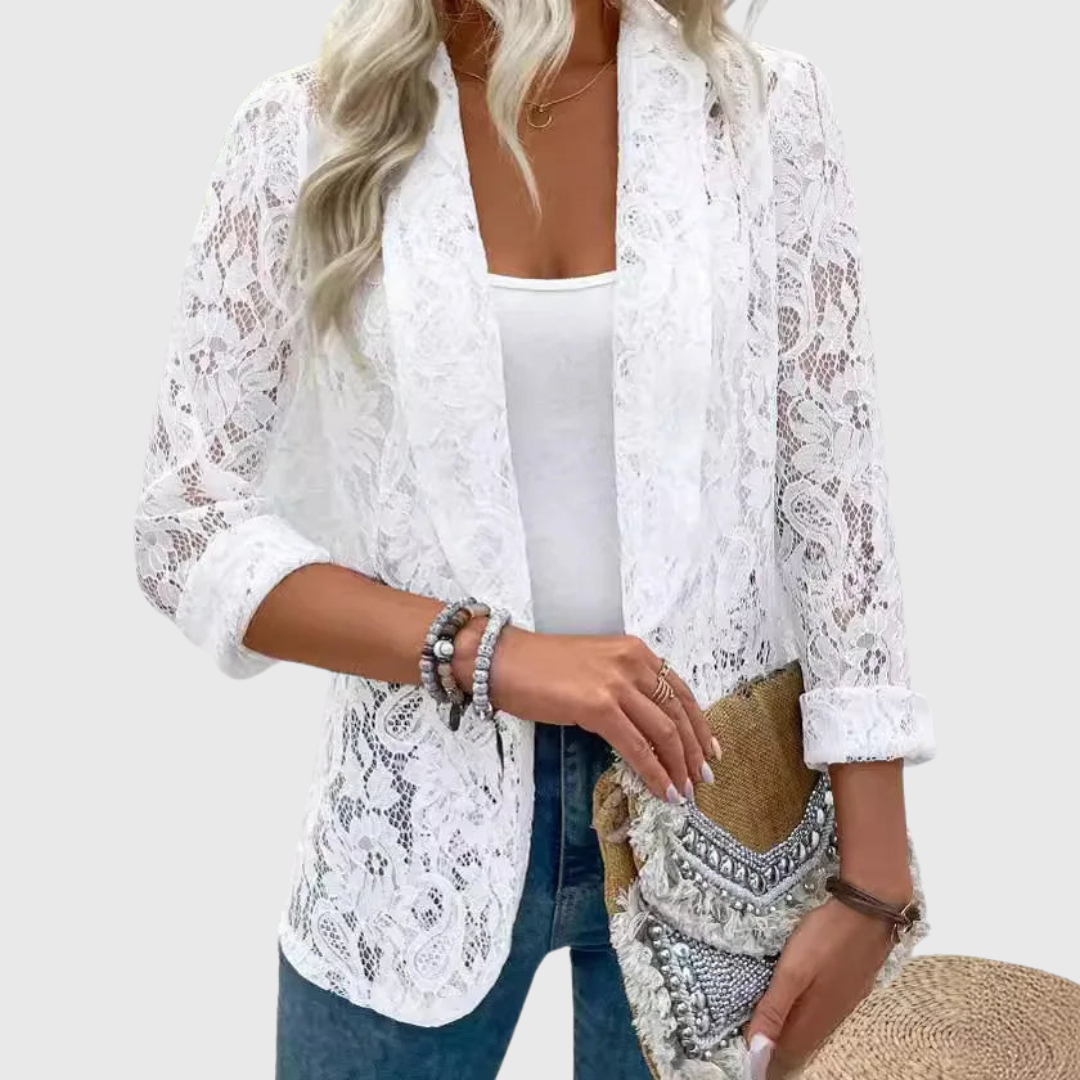 Felicity | Blazer mit Spitzen-Detail