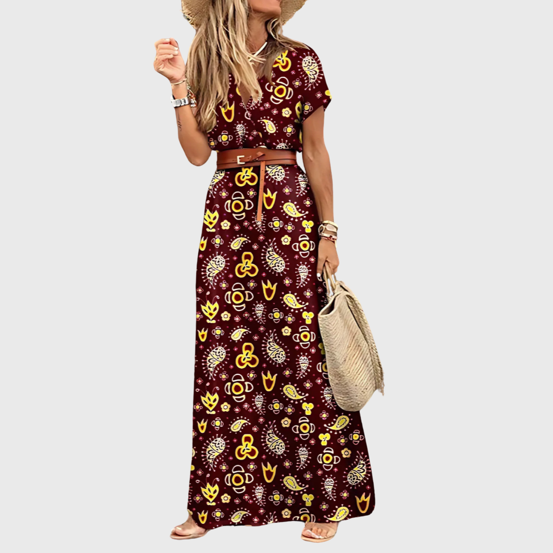 Brooklyn | Kleid mit Detailstoff