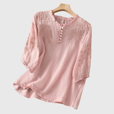 Esme | Bluse mit Stickerei-Detail