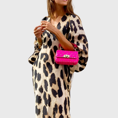 Naomi | Kleid mit Leopardenmuster