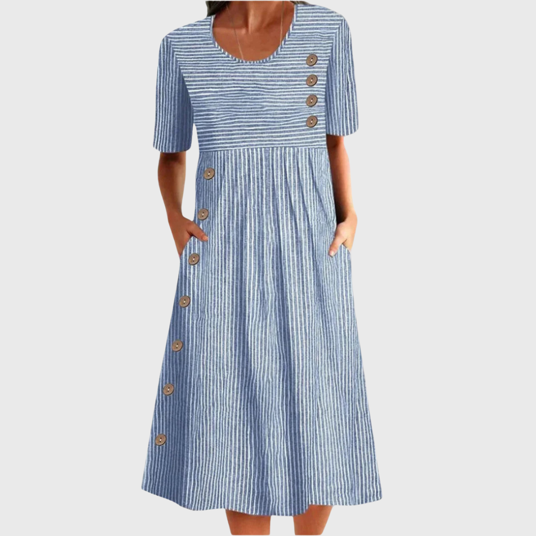 Arielle | Kleid mit Streifen-Charme