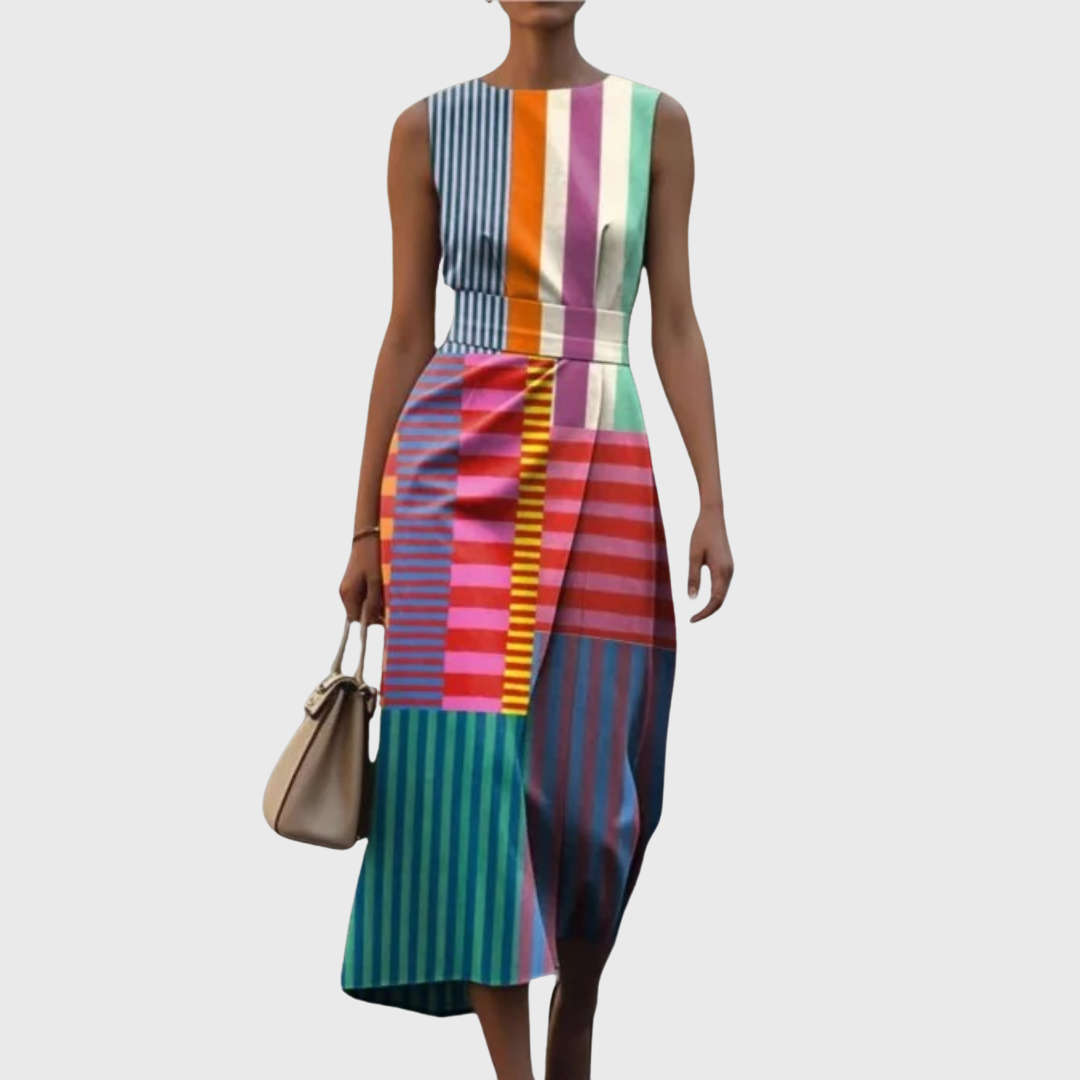 Mirella | Kleid mit kunstvollem Print