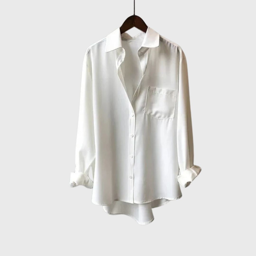 Clara | Bluse mit Tüll-Detail