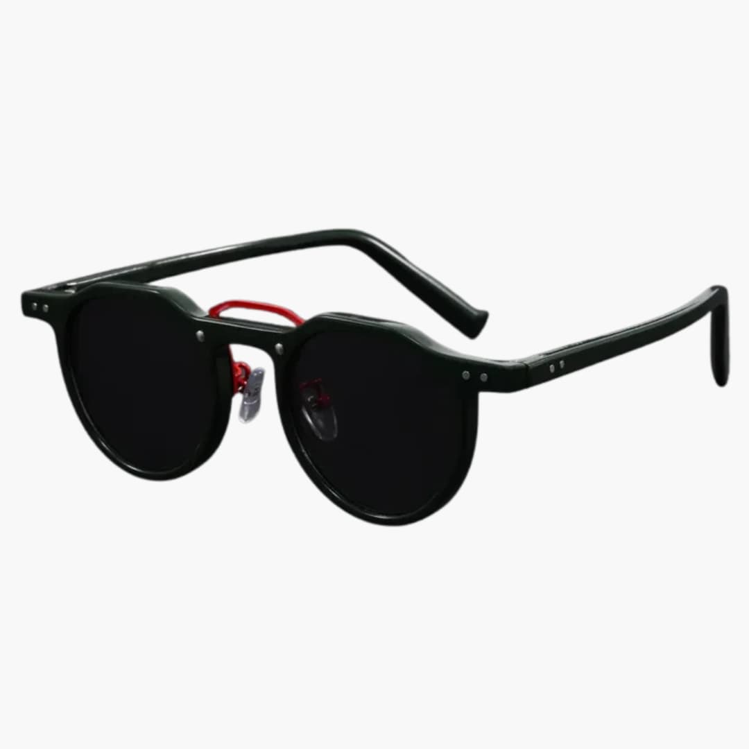 Damen Sonnenbrille rund mit UV400 Schutz und Acetatrahmen