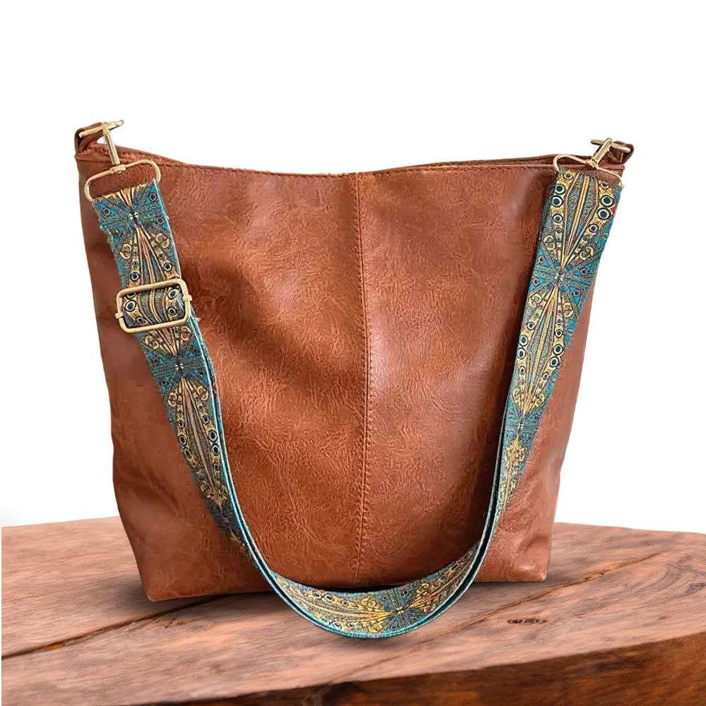 Chelsey’s Vintage Charm | Leder Schultertasche