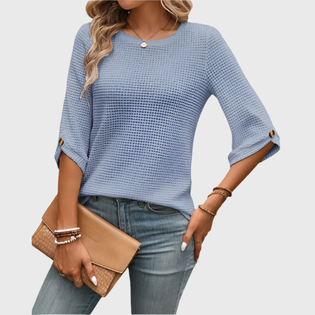 Hailey | Premium Waffelshirt